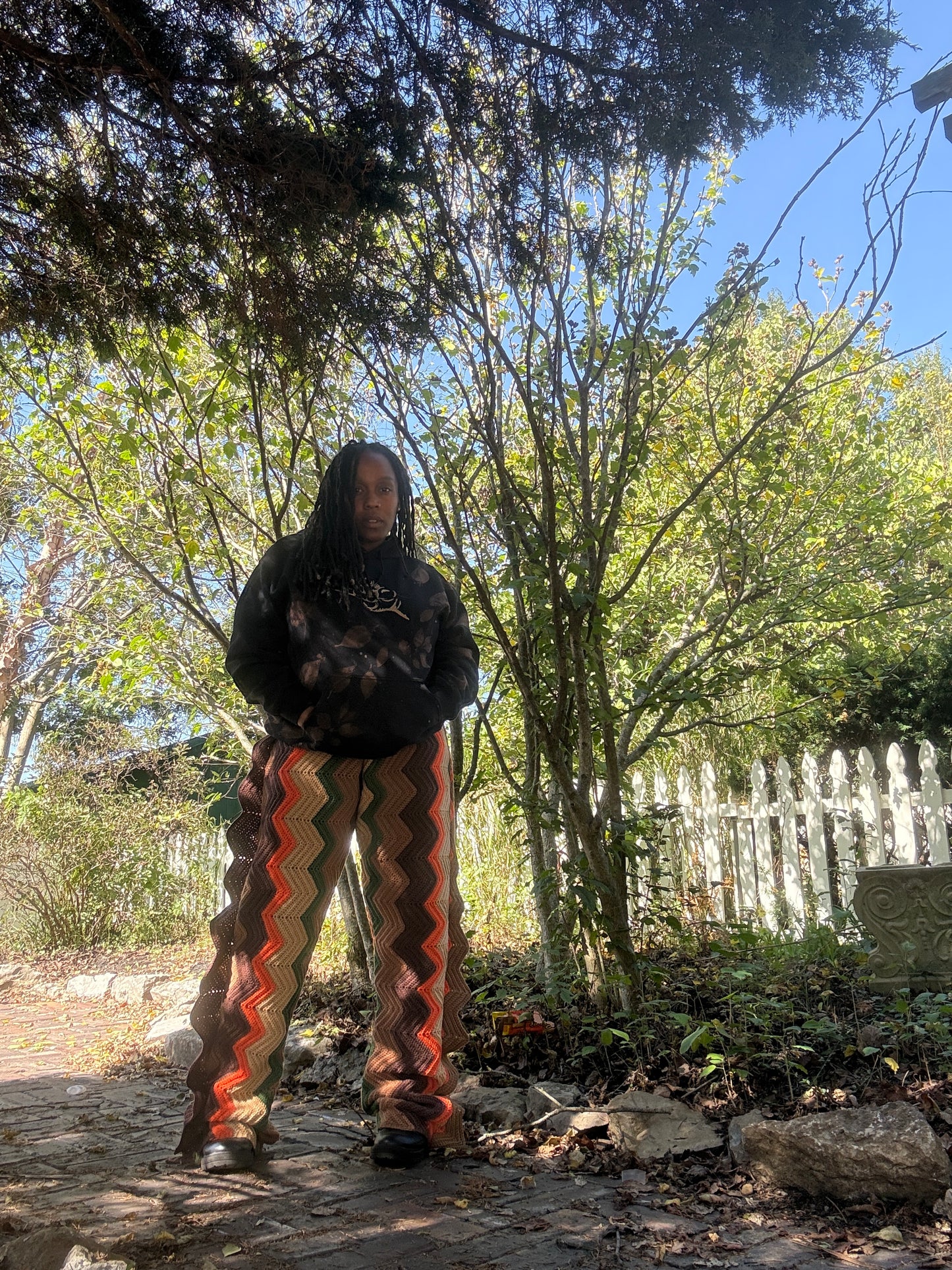 FallZ 1 of 1 Upcycled Unisex Crochet Pants