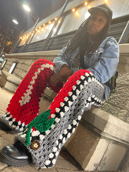 O-H-I-O Upcycled Crochet Pants